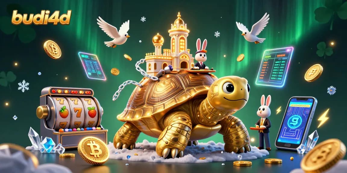 Budi4D players enjoy premium slots with vibrant golden elements and engaging gaming action