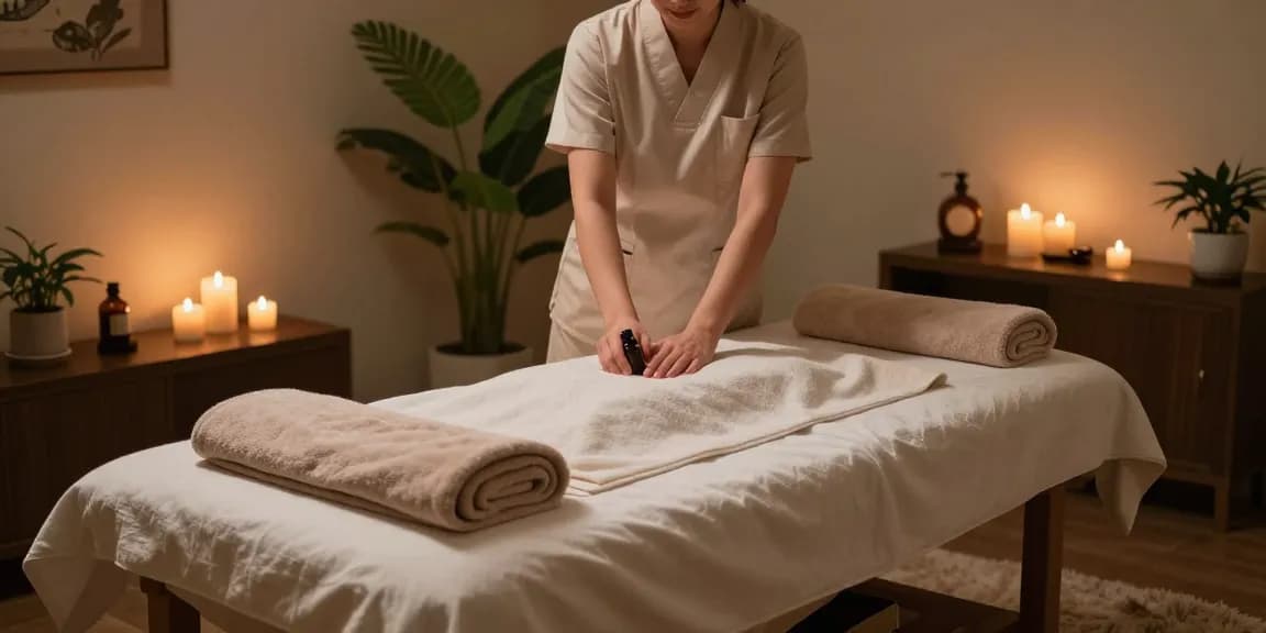 Luxurious 대구마사지 therapy session in a calming spa environment with warm lighting and soothing atmosphere