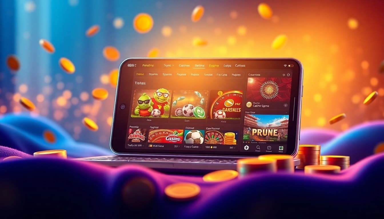 Engaging visual of the 888 new online betting platform showcasing gaming options.