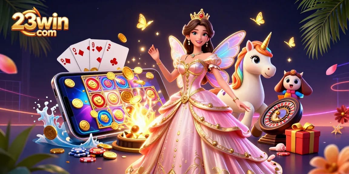 Experience exciting gameplay at 23win com with vibrant slot games and colorful casino elements.