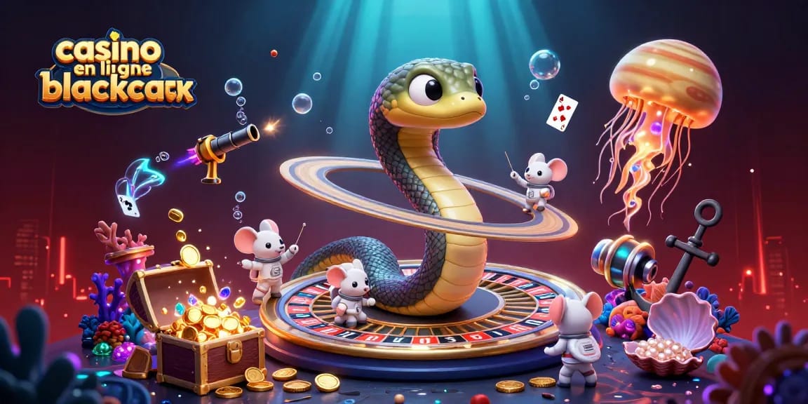 Découvrez les meilleurs jeux de casino en ligne blackjack avec une illustration 3D captivante.