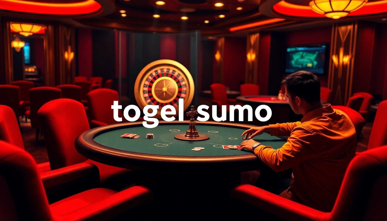 Memikat pemain dalam permainan poker taruhan tinggi yang menampilkan togel sumo di lingkungan kasino online yang dinamis.