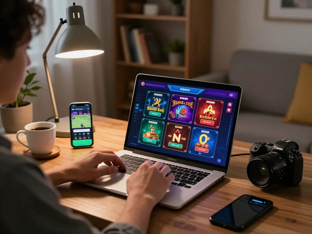 Engaging online gaming with nhà cái fly88, highlighting player interaction with diverse casino games.