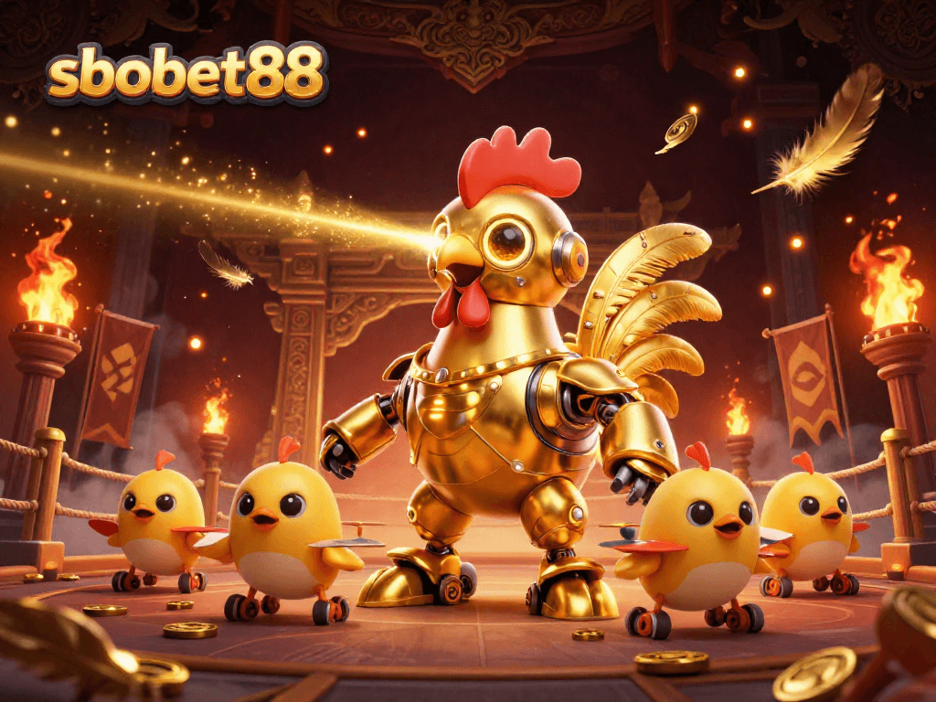 Engage with sbobet88 through exciting sports betting action in a dynamic, detailed illustration.