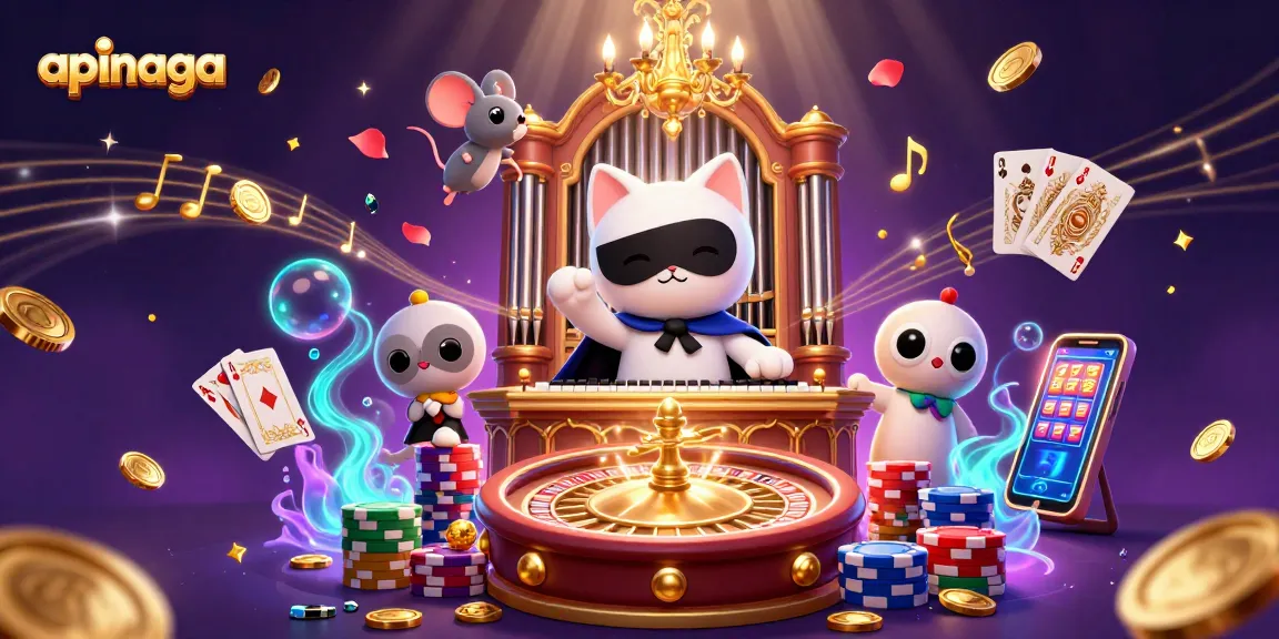 Experience thrilling gaming action at apinaga with enchanting casino elements and vibrant characters.