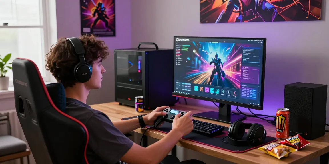 Immersive gaming experience with GARUDA303 login displayed on screen in a vibrant home setup