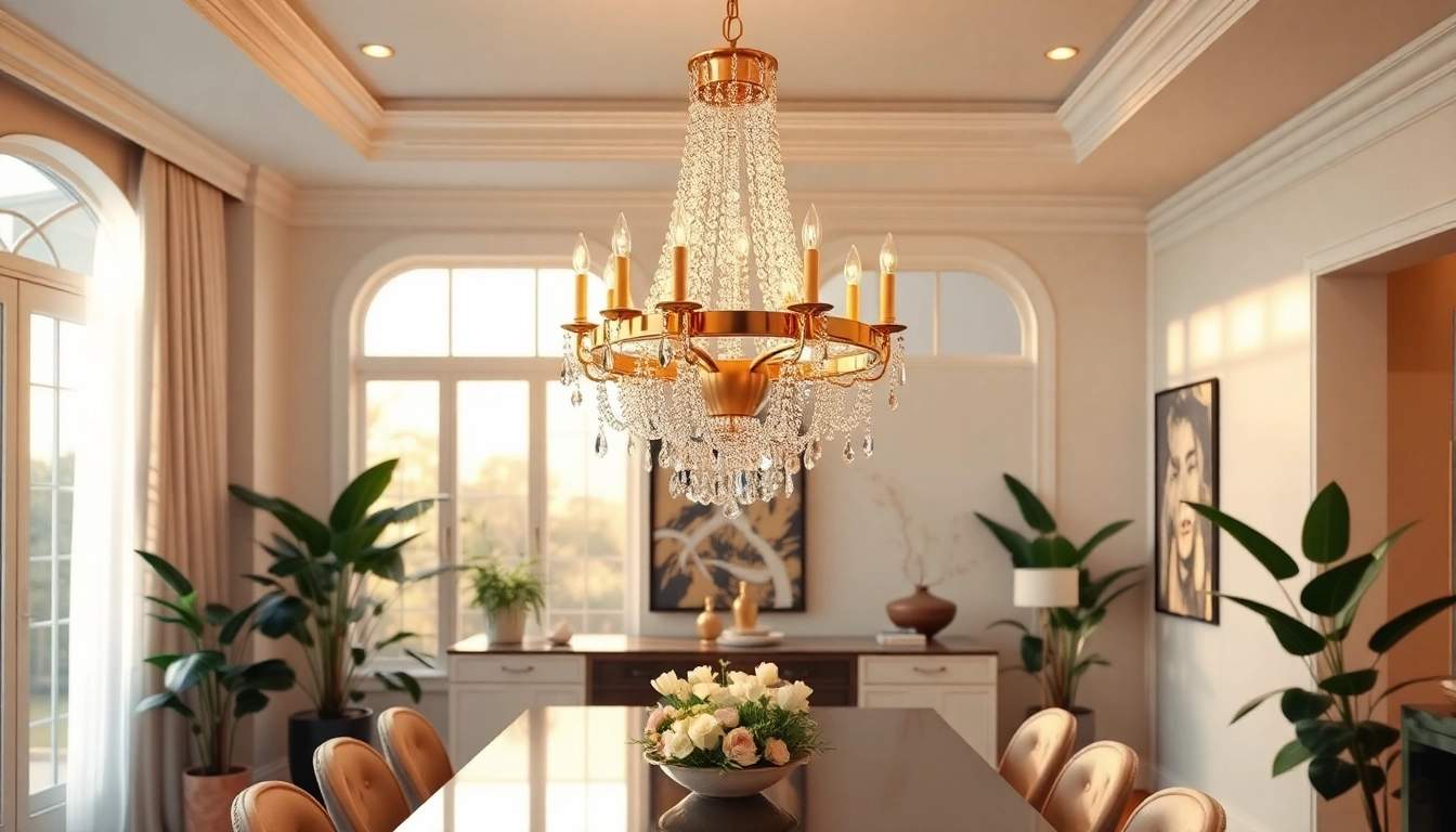 Illuminate your space with a stunning island chandelier enhancing refined dining ambiance.