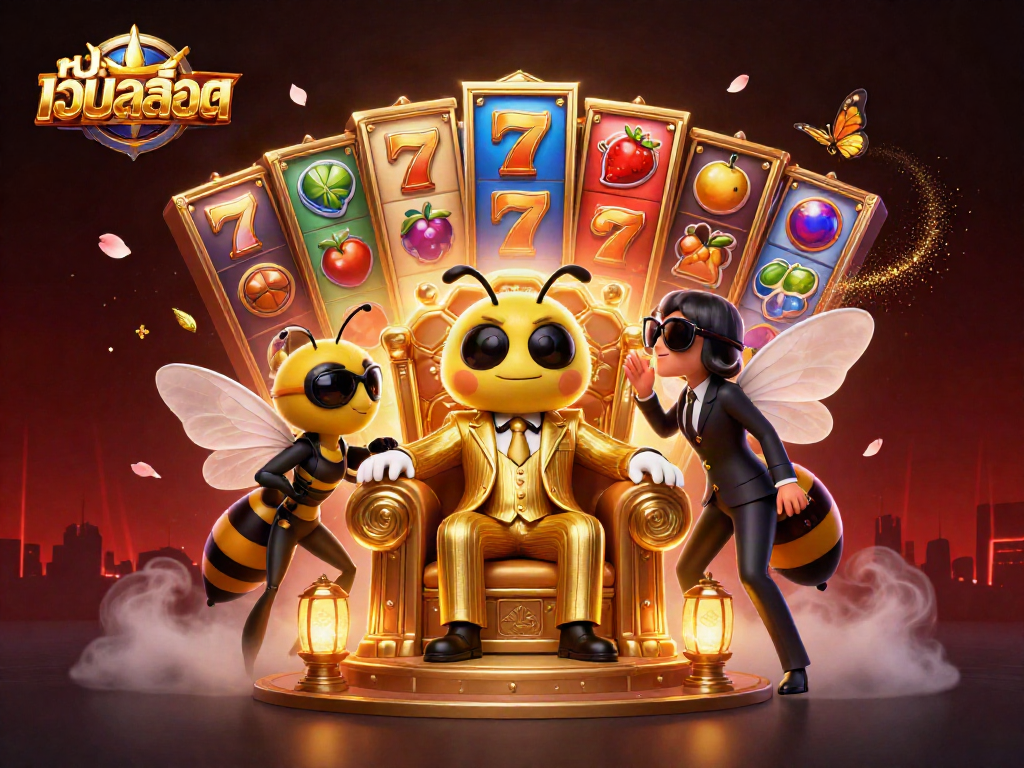 Experience the thrill of gaming at หน้าเว็บสล็อต with vibrant slot elements and engaging characters.
