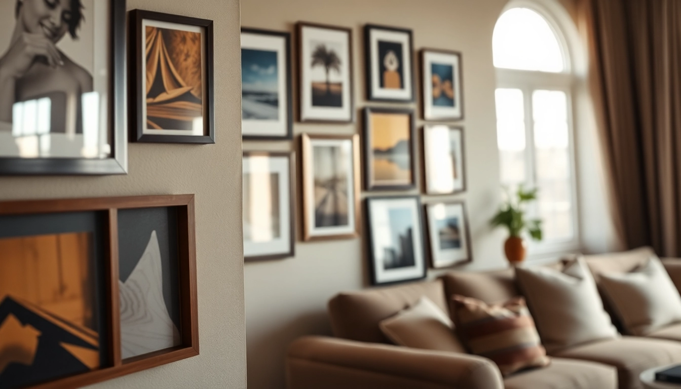 Enhance your picture hanging skills with expert tips in a stylish interior setting.