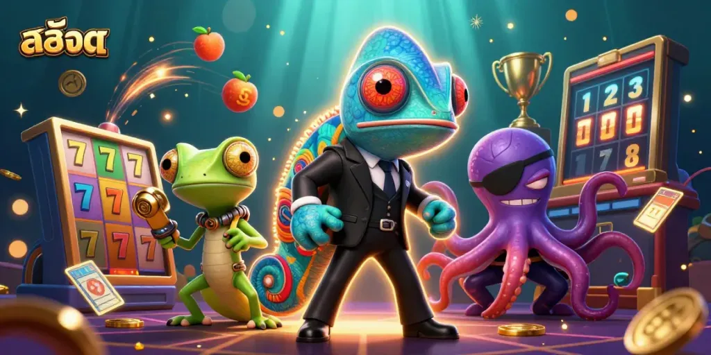 เล่นสล็อตกับสล็อตที่น่าตื่นเต้นในภาพการ์ตูน 3D ที่เต็มไปด้วยสีสัน