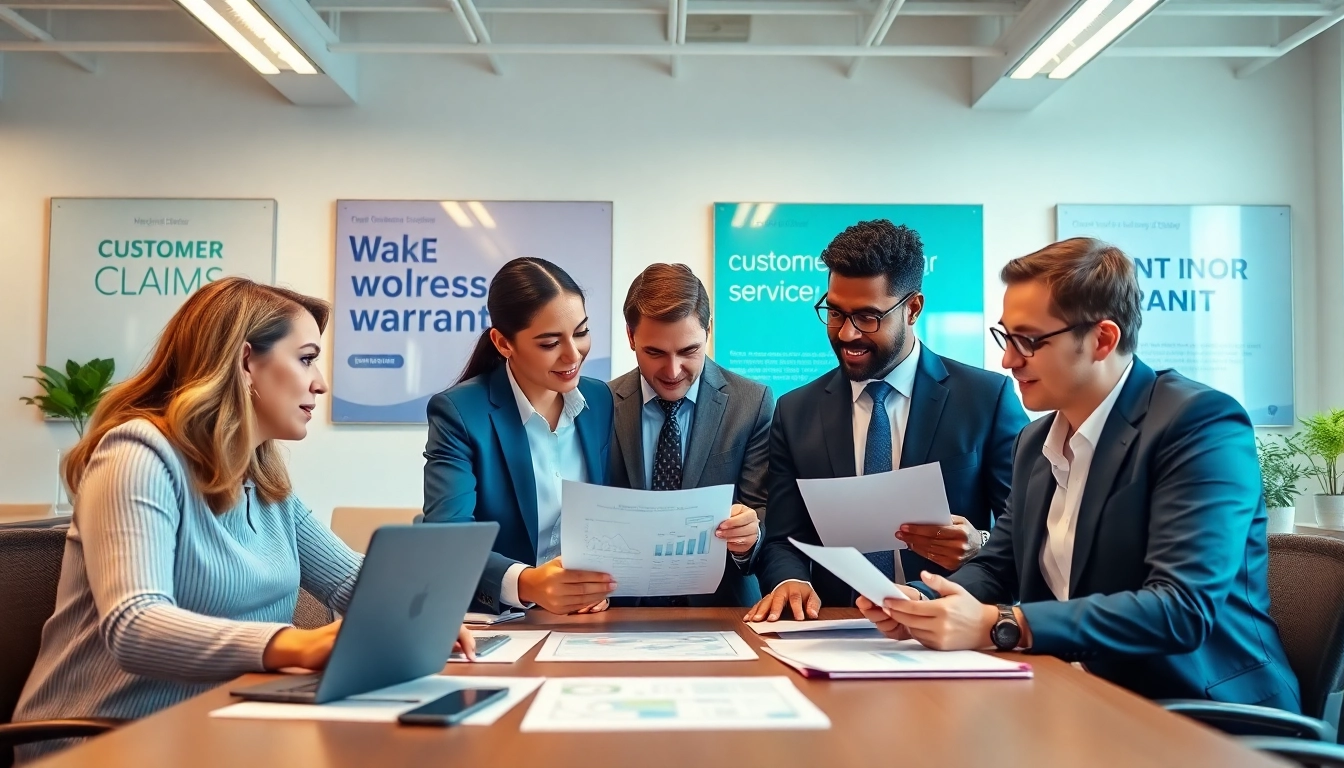 Streamlined meeting showcasing fast warranty claim decisions among professionals.
