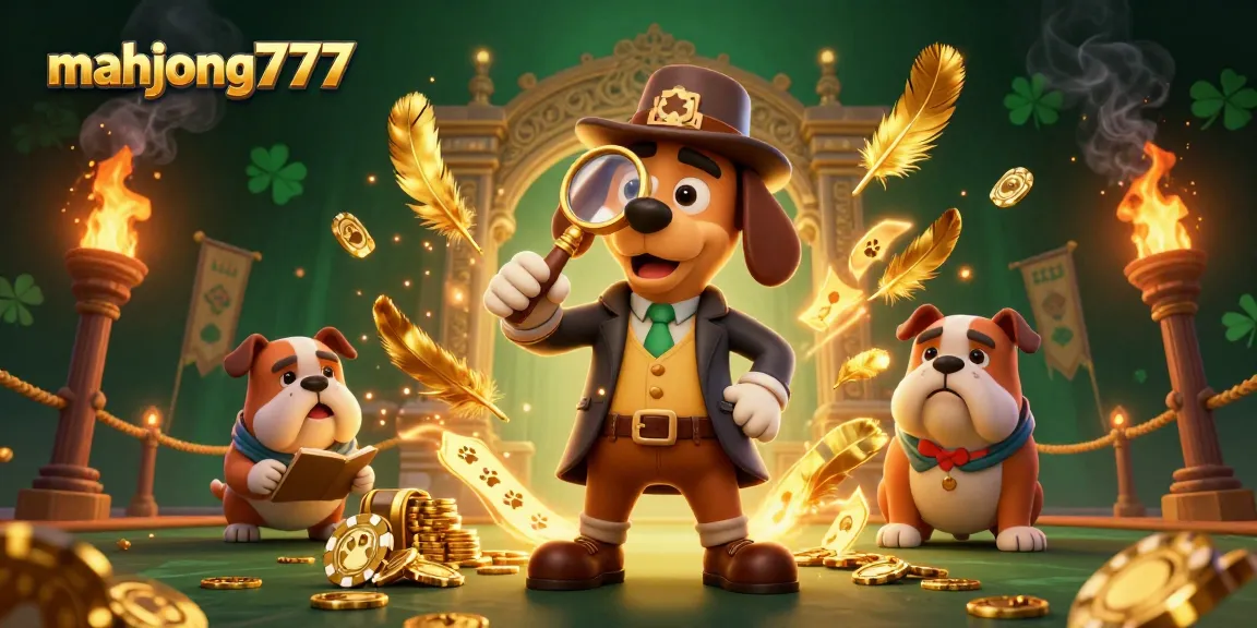 Engage with mahjong777 through this vibrant casino illustration featuring betting elements and characters.