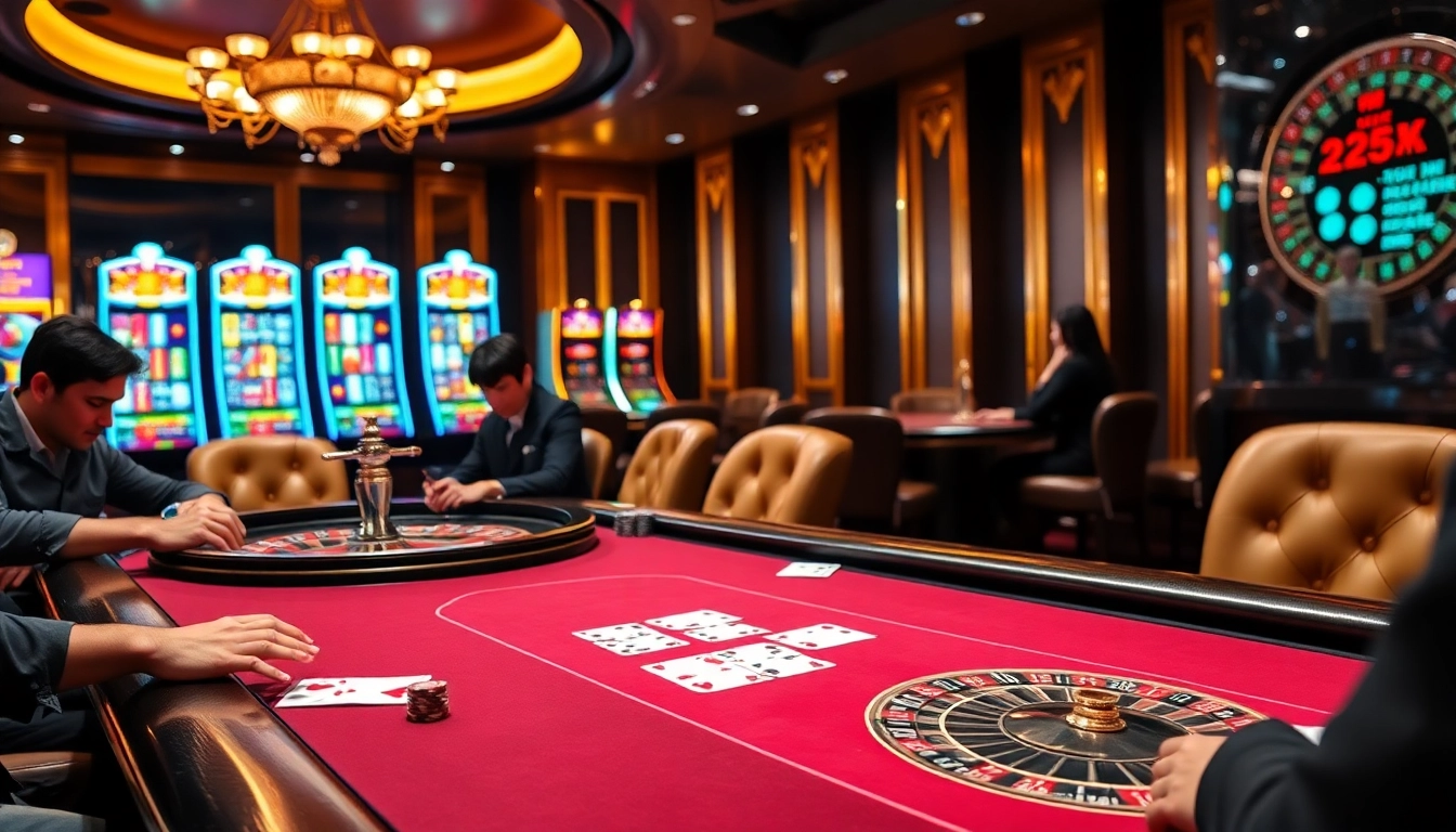 Action de poker à enjeux élevés dans un cadre luxueux, mettant en avant le casino en ligne france fiable et un gameplay palpitant.