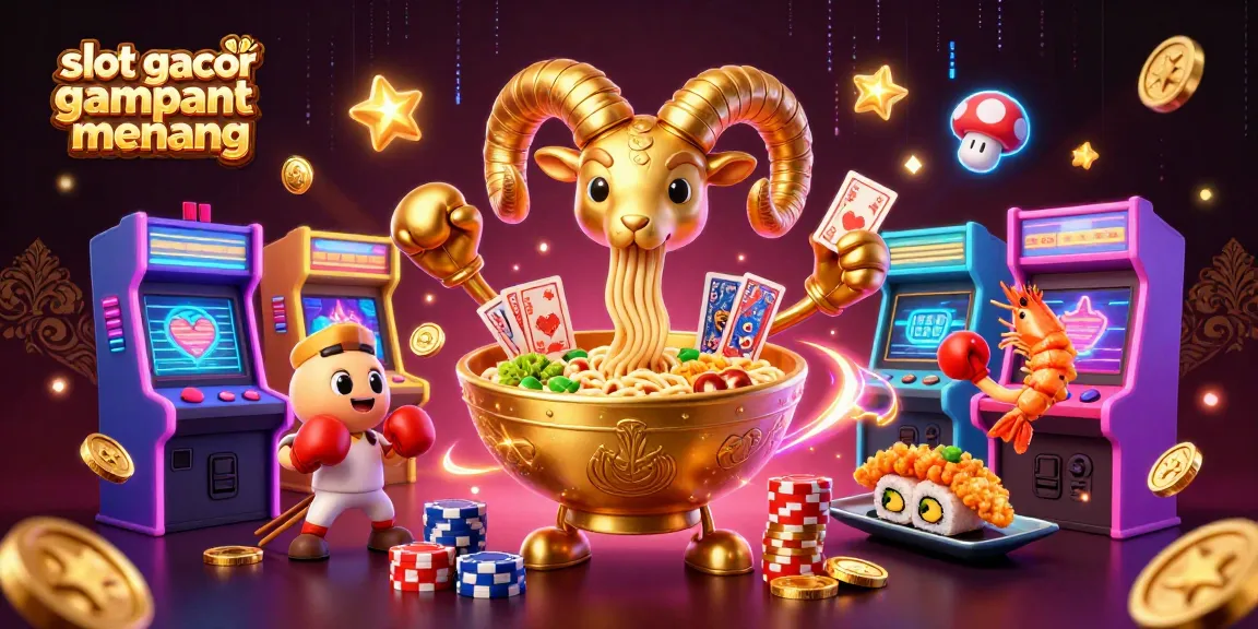 Slot gacor gampang menang dengan karakter menyerahkan kartu dan mengumpulkan chip dalam suasana kasino yang ceria.