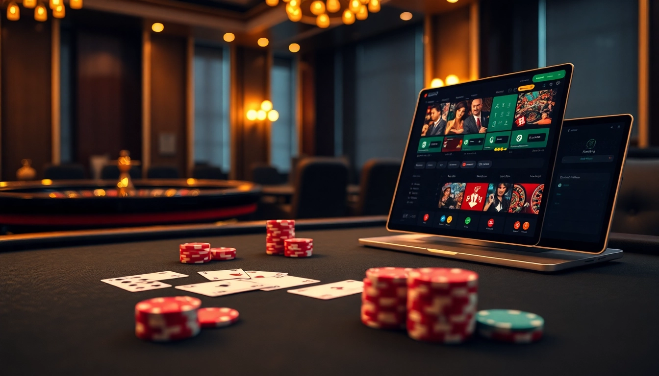 Experience thrilling moments at zonafilm with vibrant poker chips and cards on a luxury casino table.