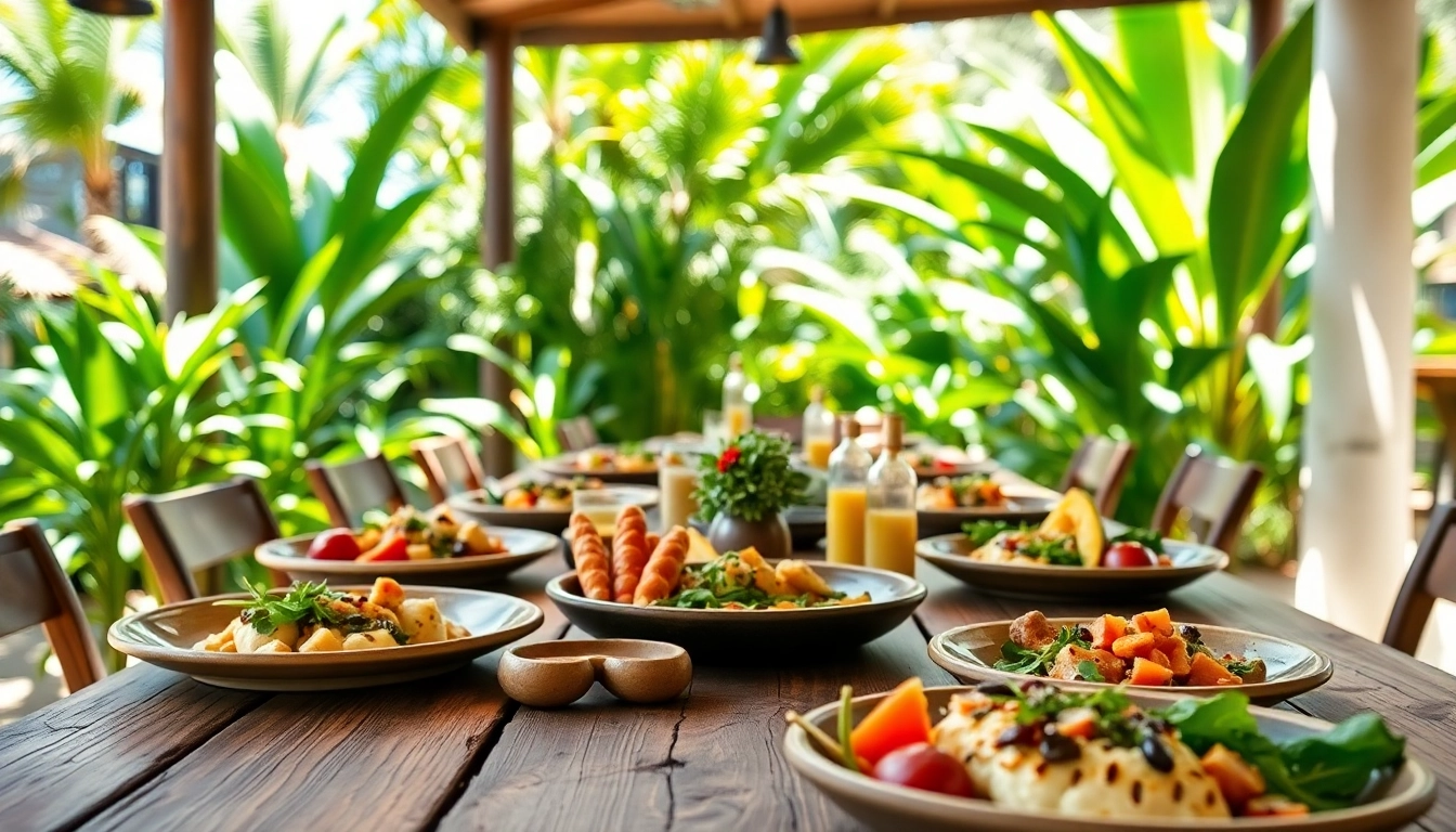 Delicious farm-to-table restaurants Cabo featuring fresh, local produce and a vibrant outdoor setting.