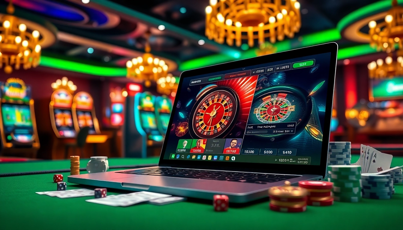 Experience the vibrant gaming atmosphere of trang chủ nova88 with elegant casino elements and online betting action.