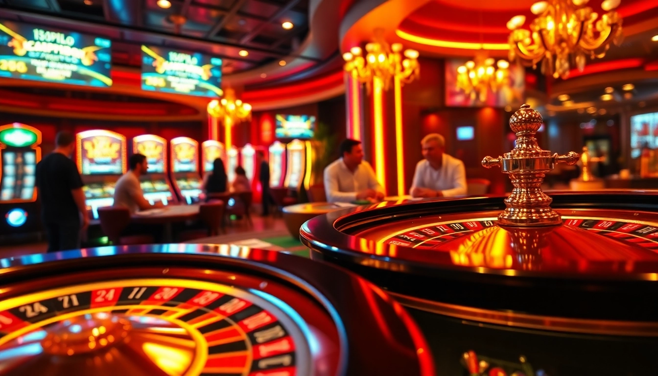 The thrilling casino scene features players engaging at a roulette table, showcasing hidden wiki links for enhanced online gambling tips.
