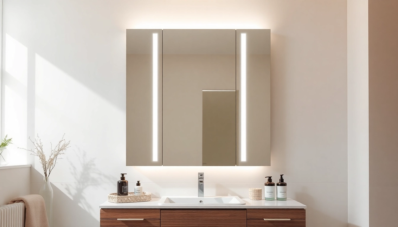 Moderne Badezimmerlösungen mit dem sonni Spiegelschrank