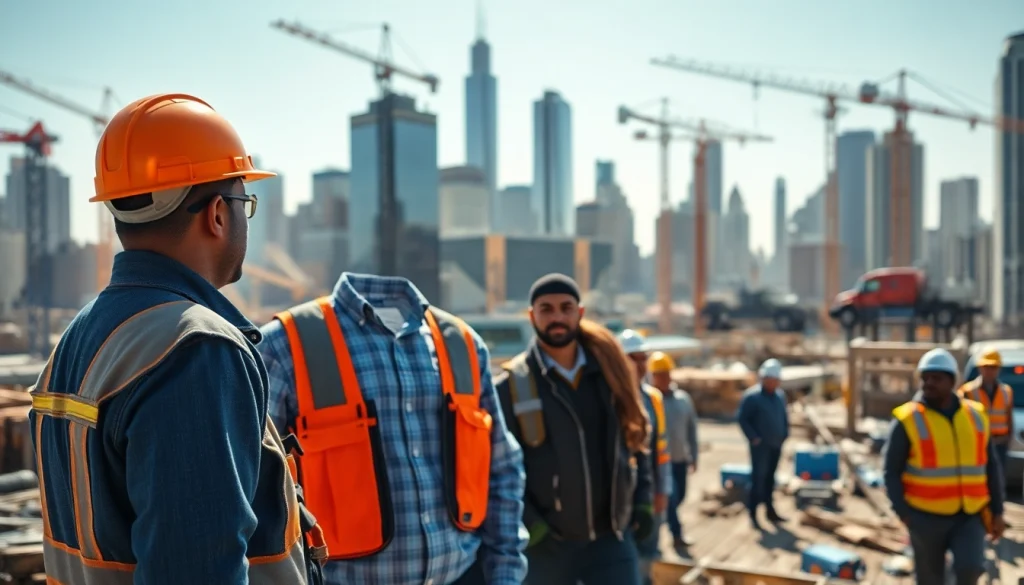 Skilled New York City General Contractor managing a vibrant construction site in Manhattan.
