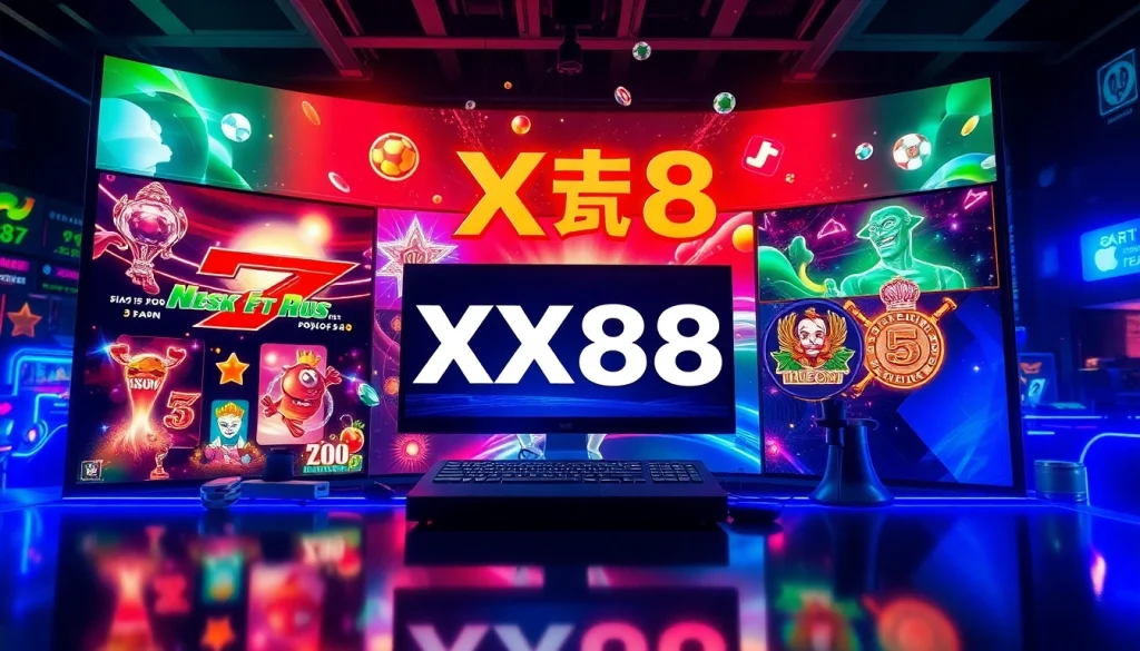 XX88 Pizza online gaming platform interface, showcasing popular games and vibrant colors for engaging user experience.