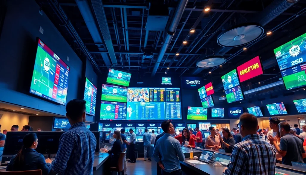 Explore the best sportsbooks in Mexico showcasing a vibrant sports betting scene with live interactions.