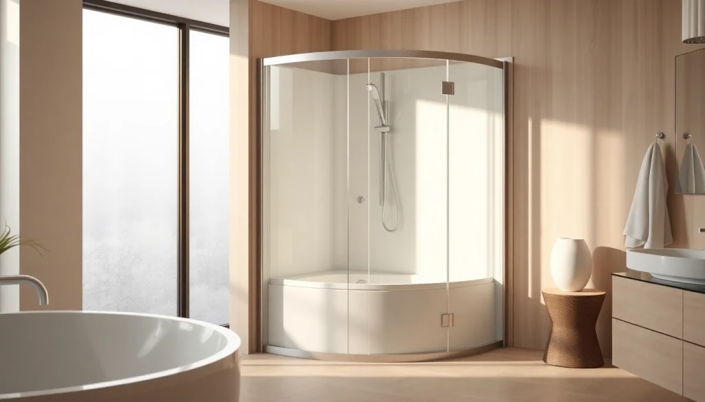 Erleben Sie die Eleganz der sonni Duschkabine in einem modernen Badezimmer-Design.