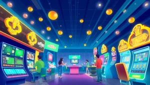 Exciting online gambling experience at af88.com with players enjoying diverse games in a vibrant, trustworthy environment.