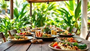 Delicious farm-to-table restaurants Cabo featuring fresh, local produce and a vibrant outdoor setting.