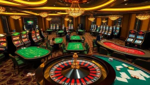 Experience the luxury of nhà cái 789win with vibrant casino tables and exciting slot machines.