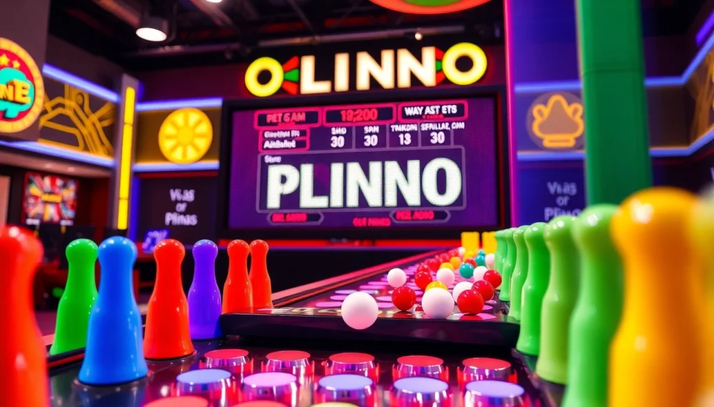Main visual of plinko demo showcasing a vibrant game setup and interactive elements