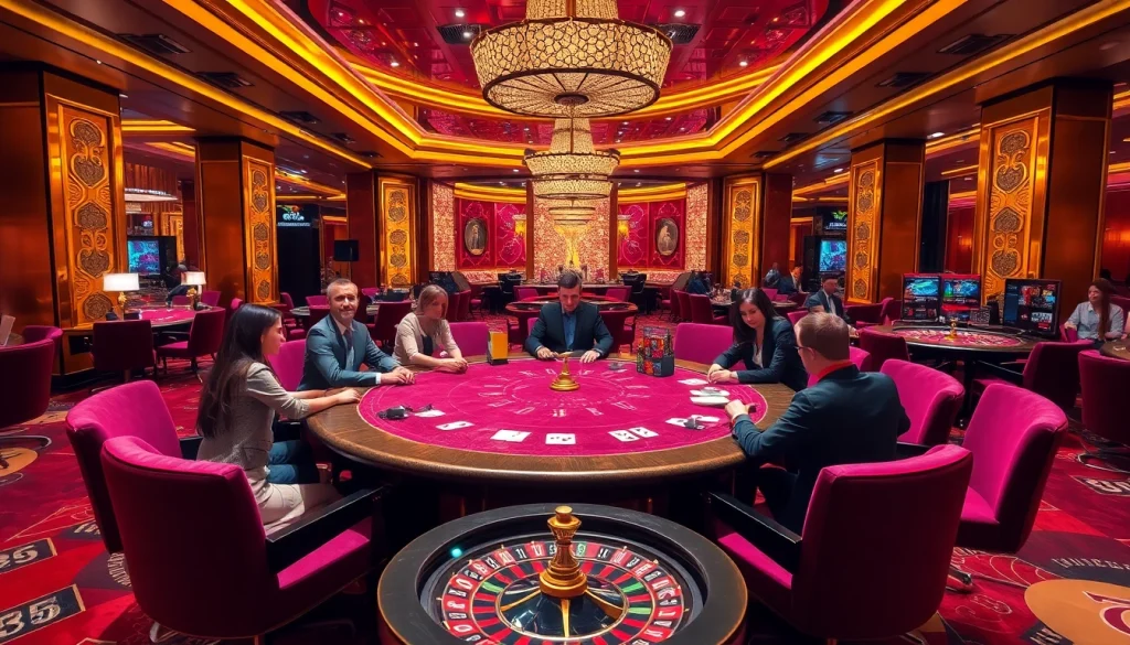 Engaging poker scene with nhà cái 789win elements showcasing excitement and professionalism in casino gambling.