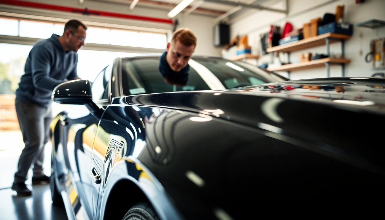 Applying salt protection ceramic coating to enhance vehicle durability and shine.