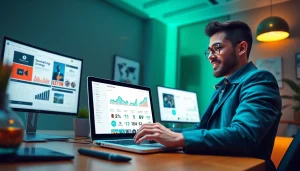 OnlyFans marketing tools displayed in an engaging digital workspace.