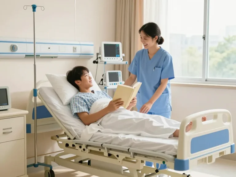 Modern giường bệnh nhân in a bright hospital room supporting patient comfort and recovery.