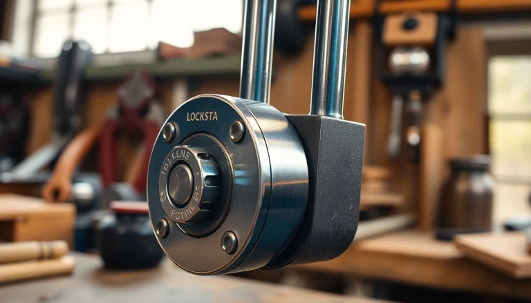 Locksta als robustes Schlossmechanismus in professioneller Werkstatt.