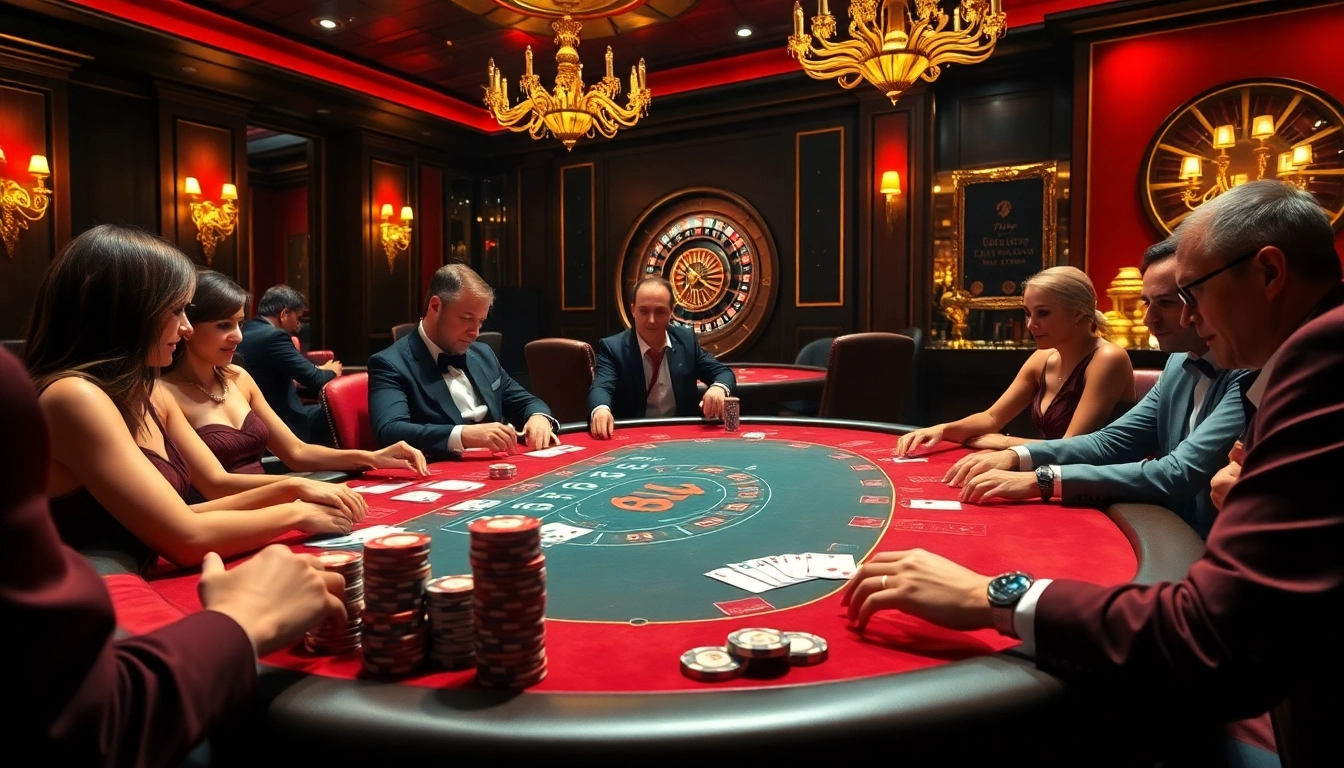 Jouer au poker à enjeux élevés dans un lieu de luxe, incarnant l'excitation du casino en ligne France fiable.