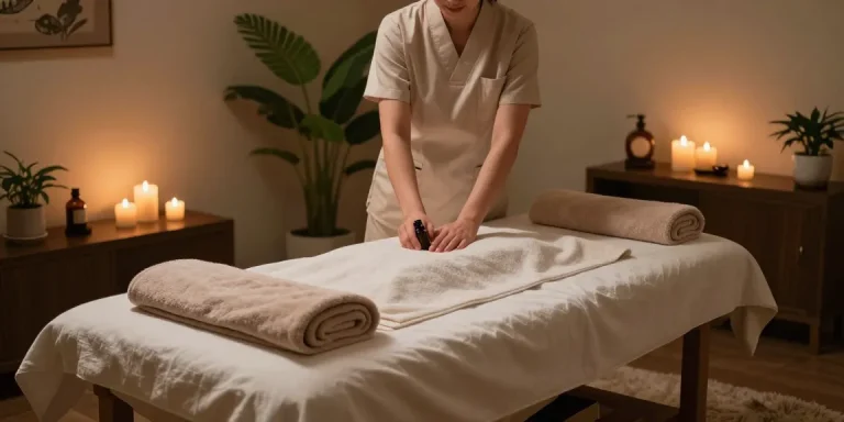 Luxurious 대구마사지 therapy session in a calming spa environment with warm lighting and soothing atmosphere