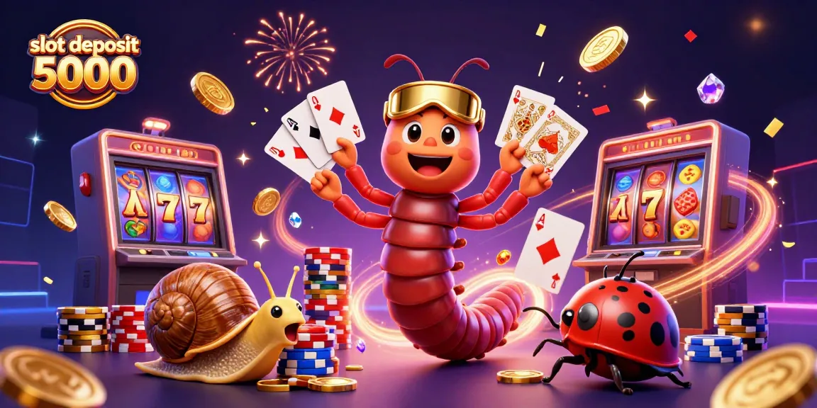 Experience the excitement of slot deposit 5000 with vibrant characters, jackpot elements, and action-packed visuals.